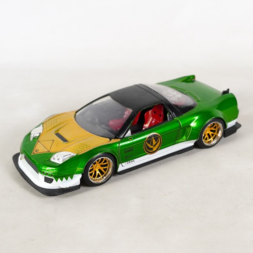 Jada Toys Power Rangers 2002 Honda NSX Type-R Japan Spec Diecast Car 1:24 Green
